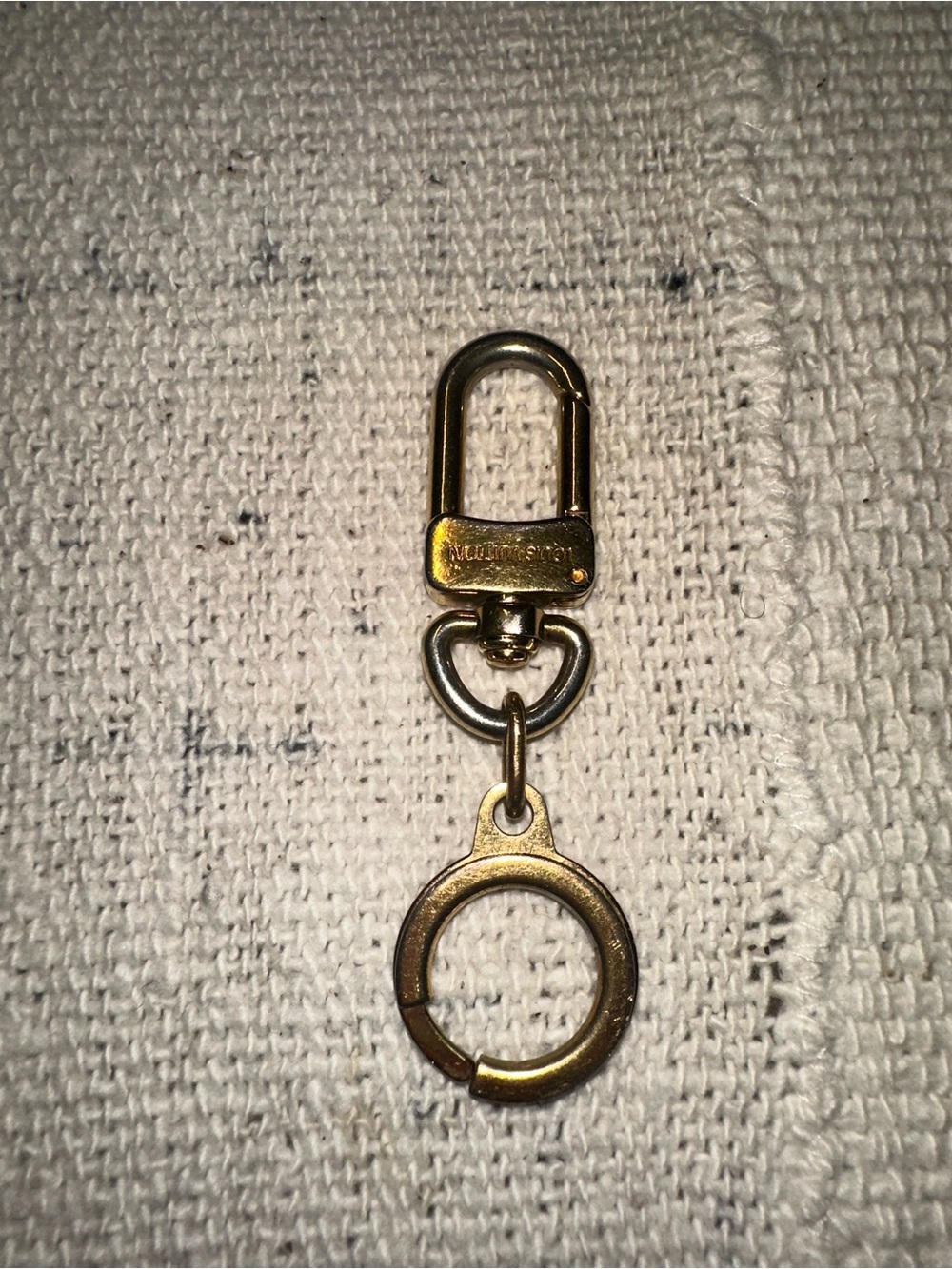 Louis Vuitton Anneau Clés Gold Tone Key Ring/ Clip
